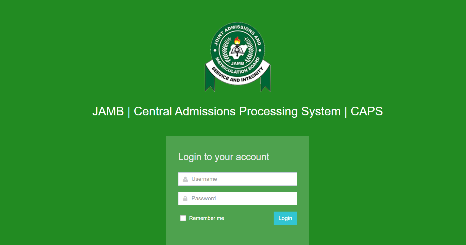 How to Check Admission Status on JAMB CAPs Portal 2025/2026 - All you need to know about JAMB and school admission status, how to login to JAMB portal without email and password and how to accept admission on JAMB CAPS using your registration Number.